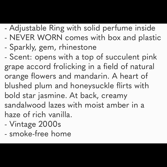 Y2K JUICY COUTURE PAVE RING SACHET SOLID PERFUME RARE VINTAGE CAMEO Swarovski - Picture 10 of 12